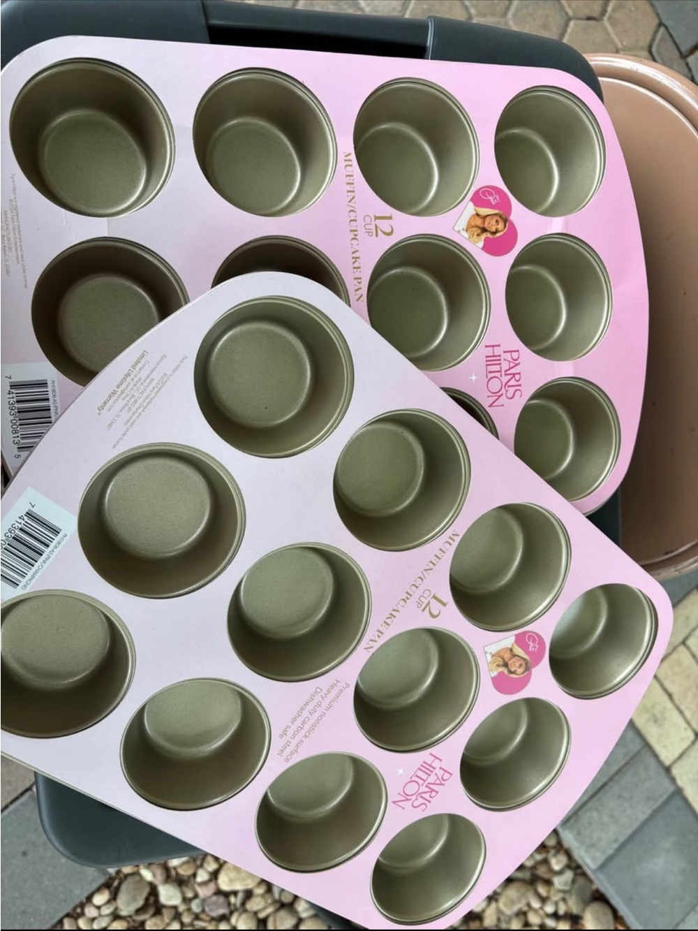 Paris Hilton Pink 12-Cup Nonstick Muffin Pan 2 Set